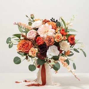 Ling’s Moment - Medium Free-Form Bridal Bouquet in Sunset Terracotta